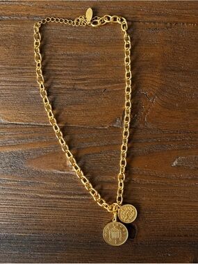 Gold Coin Pendant Chain Necklace for Women